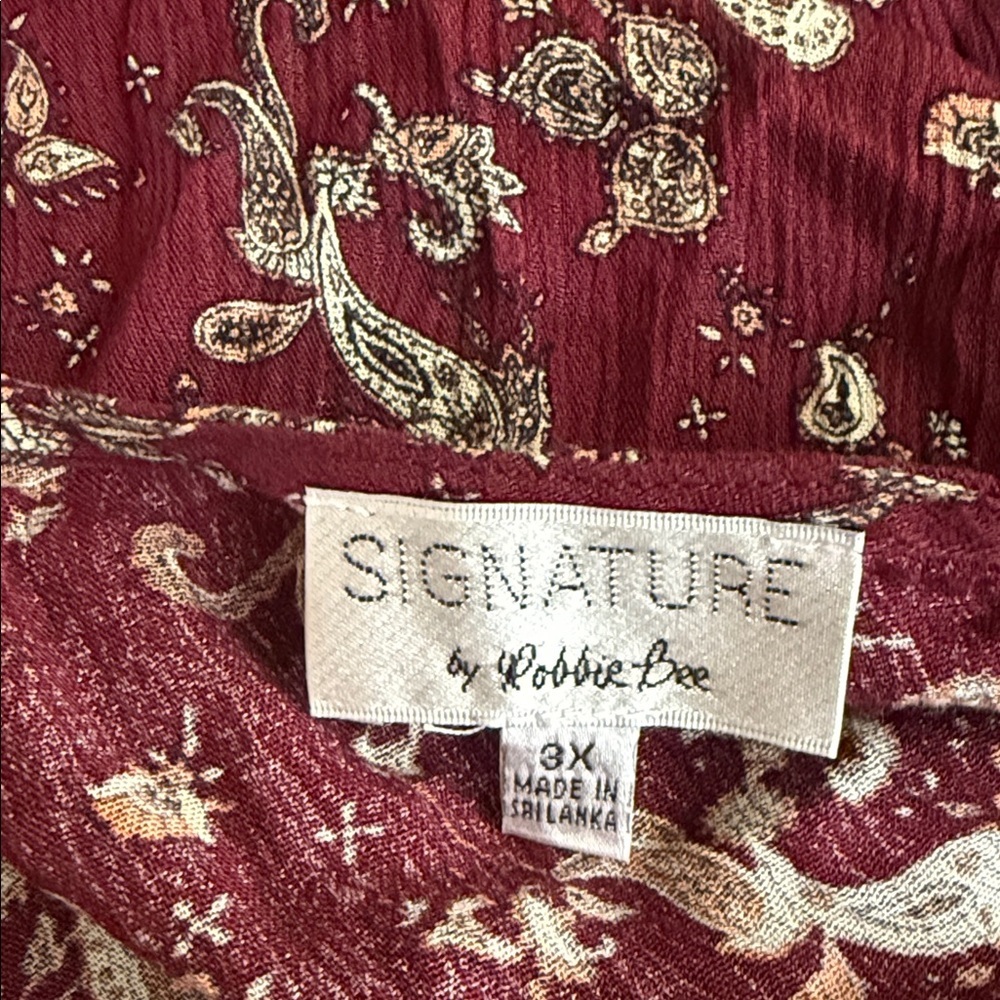 Paisley Faux Wrap Dress - Picture 4 of 4